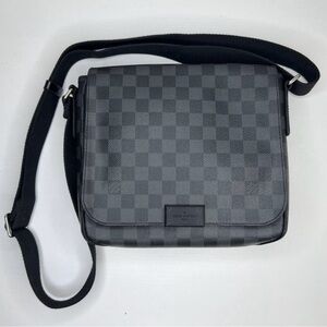 Louis Vuitton Black Checkered Men's Bag
